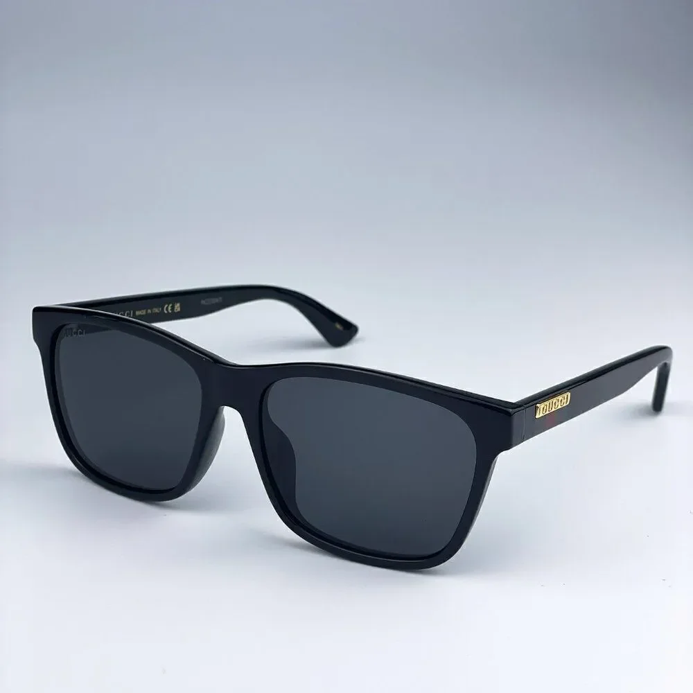 SALE! NEW GUCCI GG0746SA 001 Black Gray Anti-Reflective Square Unisex Sunglasses